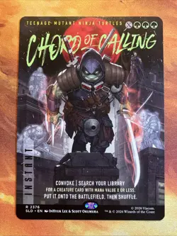 MTG Borderless Chord of Calling Secret Lair: X TMNT: The Last Ronin!! - Image 1