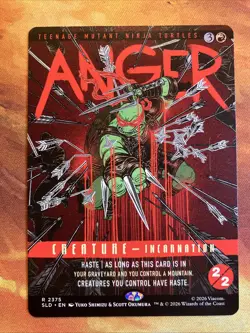 MTG Borderless Anger Secret Lair: X Teenage Mutant Ninja Turtles: The Last Ronin - Image 1