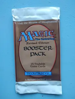 Empty Perfectly Opened No Tears Revised Booster Pack MtG Magic The Gathering 94 - Image 1