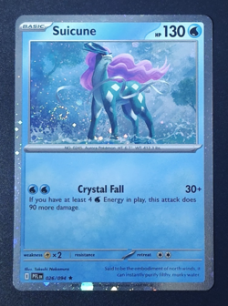 Pokemon TCG Suicune 026/094 Phantasmal Flames Playset Cosmo Holo w/ Swirl NM - Image 1
