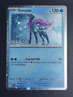 Pokemon TCG Suicune 026/094 Phantasmal Flames Playset Cosmo Holo w/ Swirl NM - Image 5
