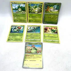 Petilil & Lilligant Evolution Line Pokemon TCG Collection Lot Of 7 - Image 1