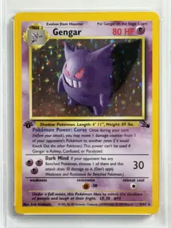 Pokemon TCG - Gengar 5/62 Holo Rare 1st Edition Fossil WOTC | PSA 9 Mint - Image 4