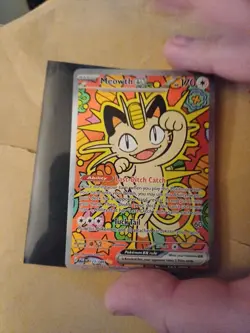 Meowth Ex 121/088 Pokemon Card Mega Evolution Perfect Order Mint Condition - Image 3