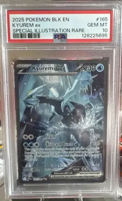 2025 Pokemon Kyurem ex SIR 165 Sv: Black Bolt PSA 10 Gem Mt - Image 1