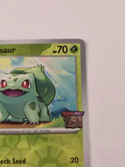 Pokemon TCG Bulbasaur 001/165,151 Best Buy Stamped Promo Card, NM/M - Image 3