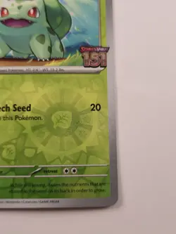 Pokemon TCG Bulbasaur 001/165,151 Best Buy Stamped Promo Card, NM/M - Image 4