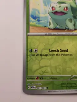 Pokemon TCG Bulbasaur 001/165,151 Best Buy Stamped Promo Card, NM/M - Image 5