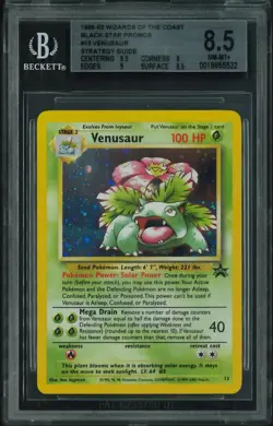Pokemon Card Venusaur Holo #13 Wizard Black Star Promo BGS 8.5 NM-MINT - Image 1