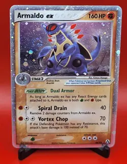 Armaldo EX - 84/92 - Pokemon - Ultra Rare Holo SWIRL - Legend Maker - (DMG) - Image 2