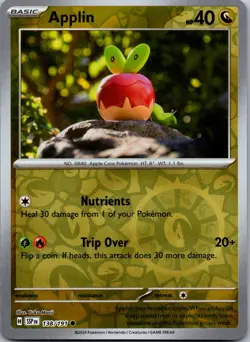 Applin 138/191 - SV08: Surging Sparks Pokemon TCG NM Reverse Holofoil - Image 1