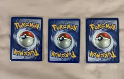 1999 Pokemon Flareon #3/64, Jolteon #4/64, Vaporeon #12/64 Jungle Holo Trio - Image 2
