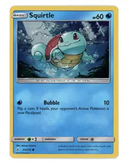 Squirtle 33/214 Cosmos Holo Premium Collection Promo Pokemon Card - Image 1