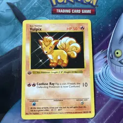 Pokemon Cards: Base Set 1st Edition Common: Vulpix 68/102 - Image 1