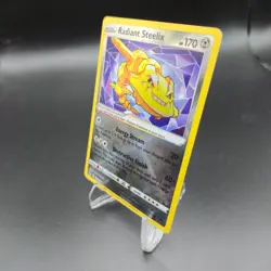 Radiant Steelix 124/196 Pokemon Card - SWSH11: Lost Origin - NM - Image 2