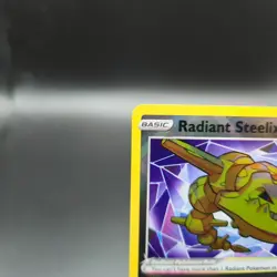 Radiant Steelix 124/196 Pokemon Card - SWSH11: Lost Origin - NM - Image 3