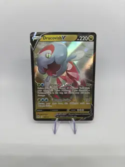 Pokemon TCG Dracovish V Sword & Shield: Brilliant Stars 114/172 Holo Ultra Rare - Image 1
