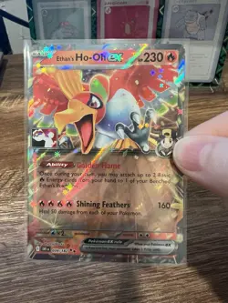 Pokemon TCG Ethan's Ho-Oh EX 039/182 Stamped Prize Pack Holo NM - Image 2