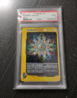 2001 Pokemon TCG Japanese VS Rainbow Energy Holo Rare PSA 9 Mint - Image 1