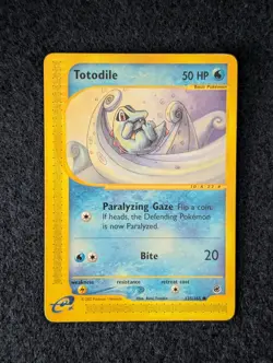 Pokemon TCG Totodile Expedition Common 135/165 LP - Image 1