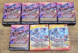 Lot of 7 Yu-Gi-Oh Boxes Phantom Revenge and Battles of Legend Monster Mayhem NEW - Image 1