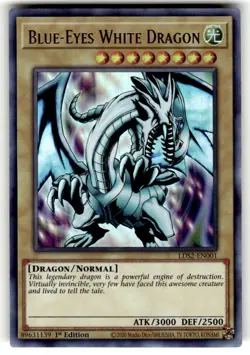 Blue-Eyes White Dragon - LDS2-EN001 - Ultra Rare - 1st Edition NM YuGiOh! Legen - Image 1