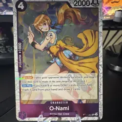 One Piece CCG O-Nami ST18-002 Character 2000 Power 4 Cost Holo Blocker - Image 1