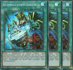 yugioh 3x Schnellverstarker DASA-DE057 SUPER RARE 1AUFLAGE DEUTSCH - Image 1
