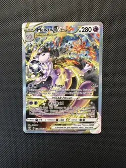 Mewtwo VSTAR GG44/GG70 Crown Zenith Full Art Holo Pokemon - Image 1