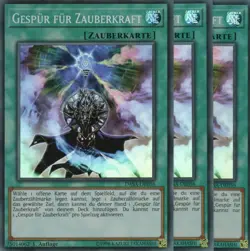 yugioh 3x Gespur fur Zauberkraft DASA-DE056 SUPER RARE 1AUFLAGE DEUTSCH - Image 1