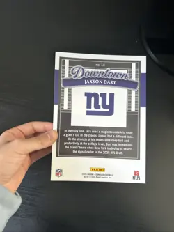 2025 Panini Donruss Jackson Dart Rookie Downtown #14 Oversized Downtown - Image 2