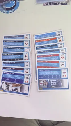 NFL Donruss Optic Rated Rookies Pink Prizm Lot (14) - Image 2