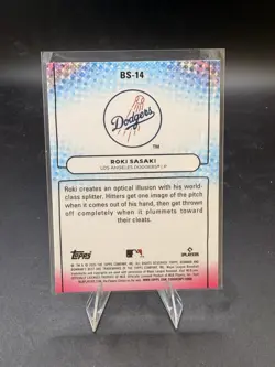 2025 Bowman's Best #BS-14 Roki Sasaki Showpieces Refractor (RC) Dodgers 🔥 - Image 2