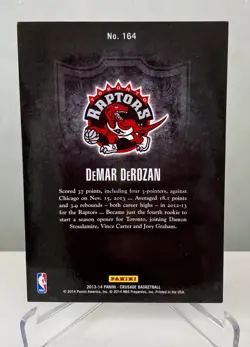 2013-14 Panini Crusade Demar Derozan #164 Raptors - Image 2