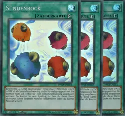 yugioh 3x Sundenbock DASA-DE052 SUPER RARE 1AUFLAGE DEUTSCH - Image 1