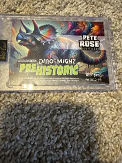 Wild Card Dino-Might Prehistoric Pete Rose Baseball Card 2024 PHTR12-PR 14/15 - Image 5