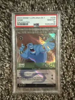Disney Lorcana 💫 Genie Friest Chapter #209 Enchanted PSA 10 Double Sword Error - Image 1