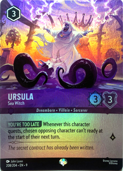 Ursula - Sea Witch 208/204 - Epic - Fabled - Disney Lorcana - Image 1