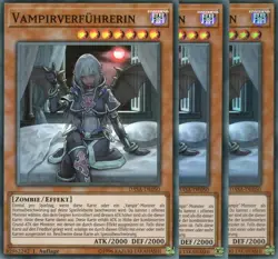 yugioh 3x Vampirverfuhrerin DASA-DE050 SUPER RARE 1AUFLAGE DEUTSCH - Image 1