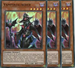 yugioh 3x Vampirzauberer DASA-DE049 SUPER RARE 1AUFLAGE DEUTSCH - Image 1
