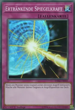 yugioh 1x Ertrankende Spiegelkraft DASA-DE045 SUPER RARE 1AUFLAGE DEUTSCH - Image 1