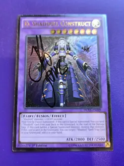 *SIGNED by JEFF JONES* El Shaddoll Construct Ultimate 1st DUEA-EN049 LP Yugioh - Image 1