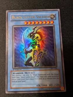 Yu-Gi-Oh! Black Luster Soldier SYE-024 1st Edition Ultra Rare + Ritual LP - Image 1
