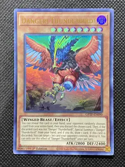 YuGiOh! - Danger! Thunderbird! GFTP-EN090 Ultra Rare 1st Edition Near Mint - Image 1