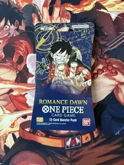 One Piece OP01 Romance Dawn Sleeved Booster Pack Pre Errata First Wave - Image 1