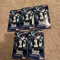 Union Arena Solo Leveling Sleeved Booster Blister Pack x 5 English - Image 1