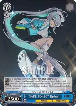 Weiss Schwarz Nikke Goddess of Victory SR Single Cards - Image 4