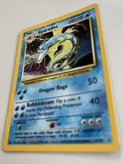 Pokeemon Card / Gyarados 6/102 Holo 1999 Base Set Unlimited PL Pokemon Card EX - Image 3