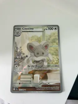 Pokemon TCG Cinccino 153/086 Sv: Black Bolt Holo Illustration Rare Card - Image 1