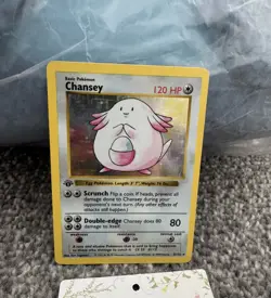 Pokemon Cards: Base Set 1st Edition Rare Holo: Chansey 3/102 - Image 2